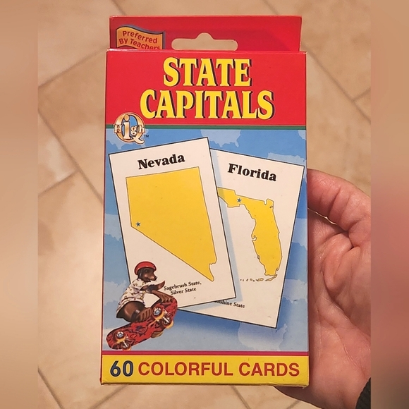 State Capitals - 60 Colorful Flash Cards - Picture 1 of 6